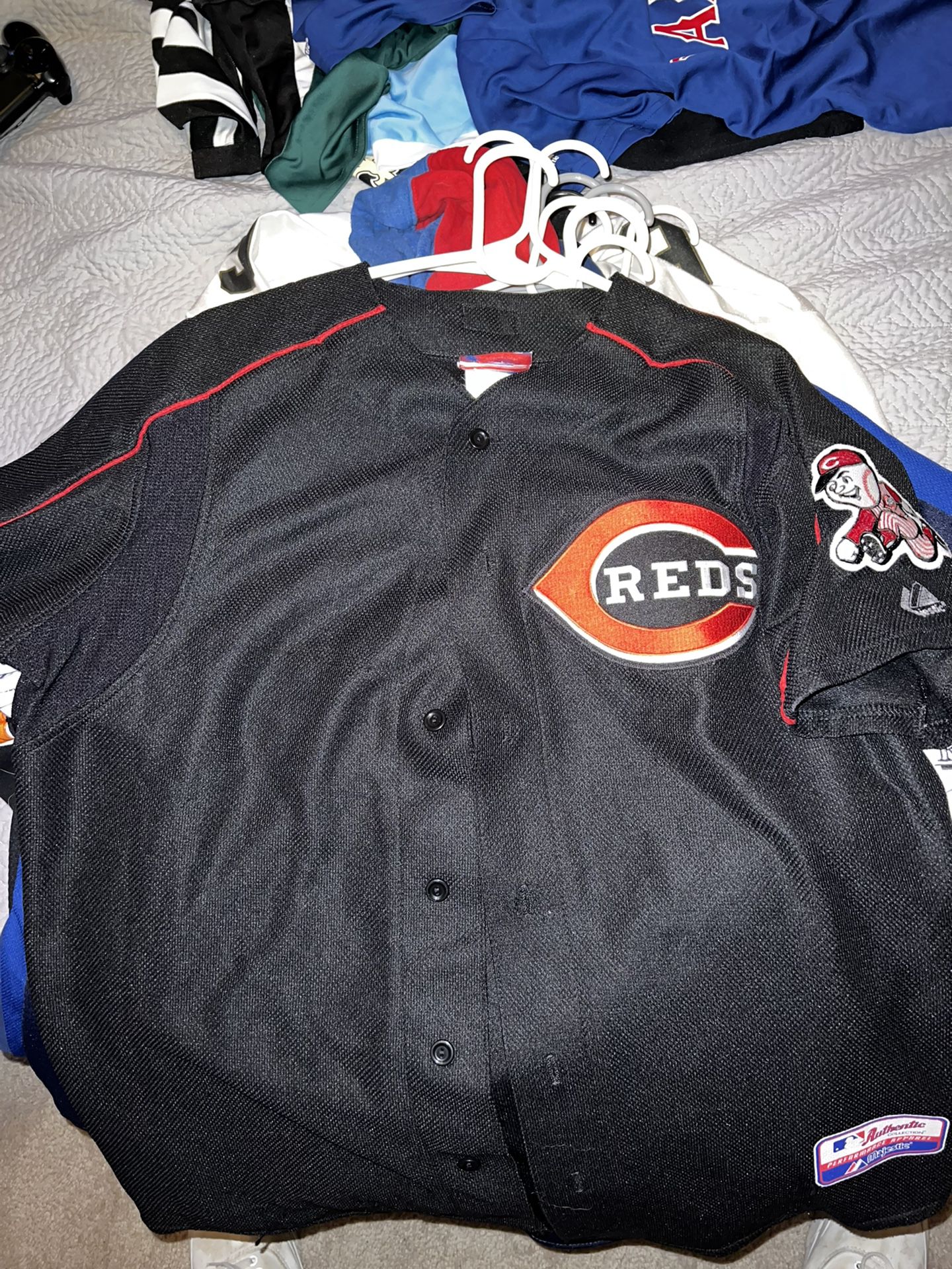 Mlb Reds Jersey With embroidered patches 