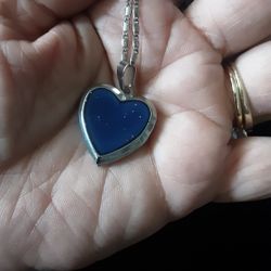 Mood Heart Locket Necklace New 