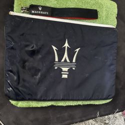 ERMENEGILDO ZEGNA Perfumes Toiletry Travel bag maserati logo tote purse handbag 