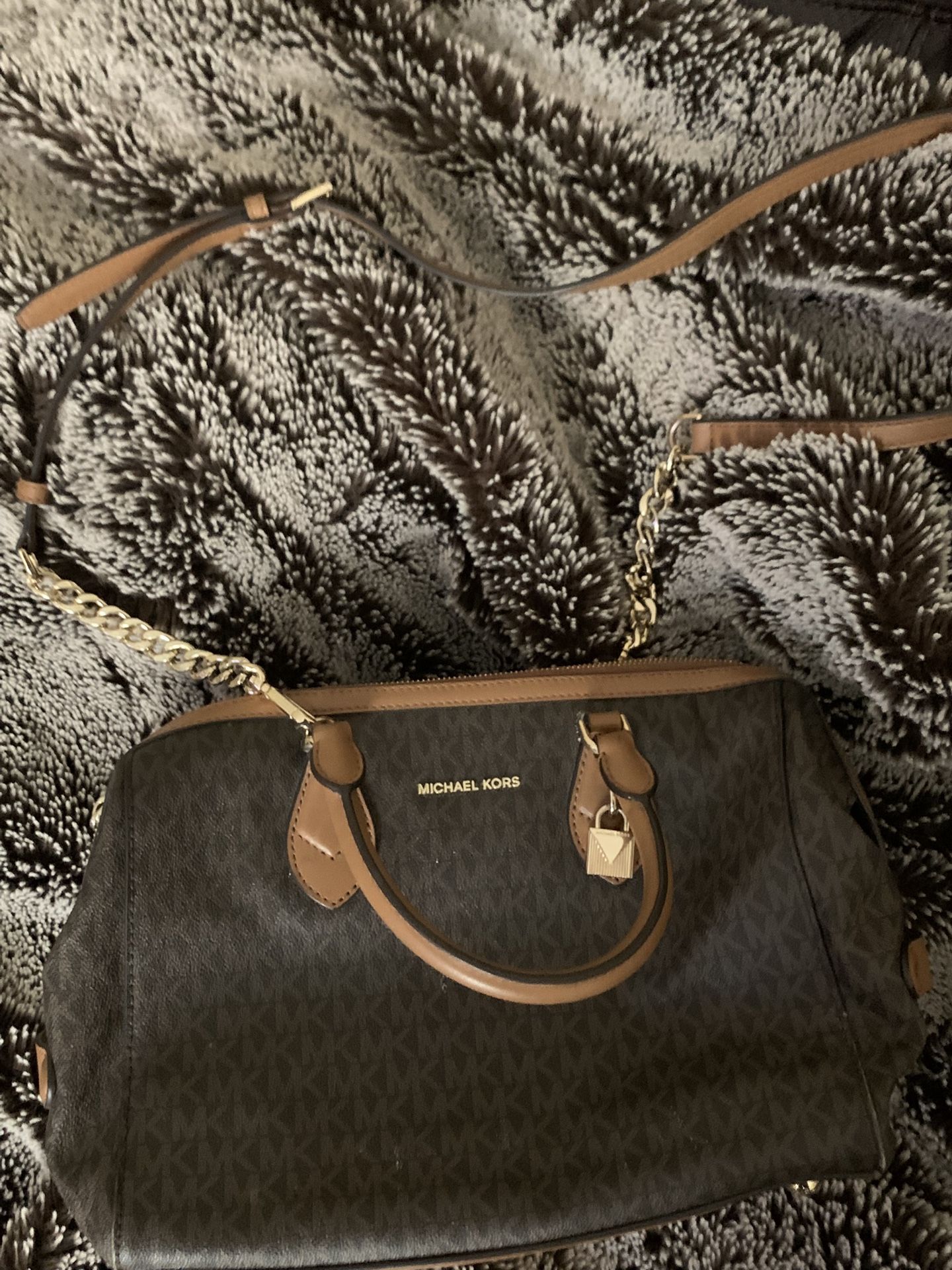 Michael Kors Grayson Large Brown Satchel