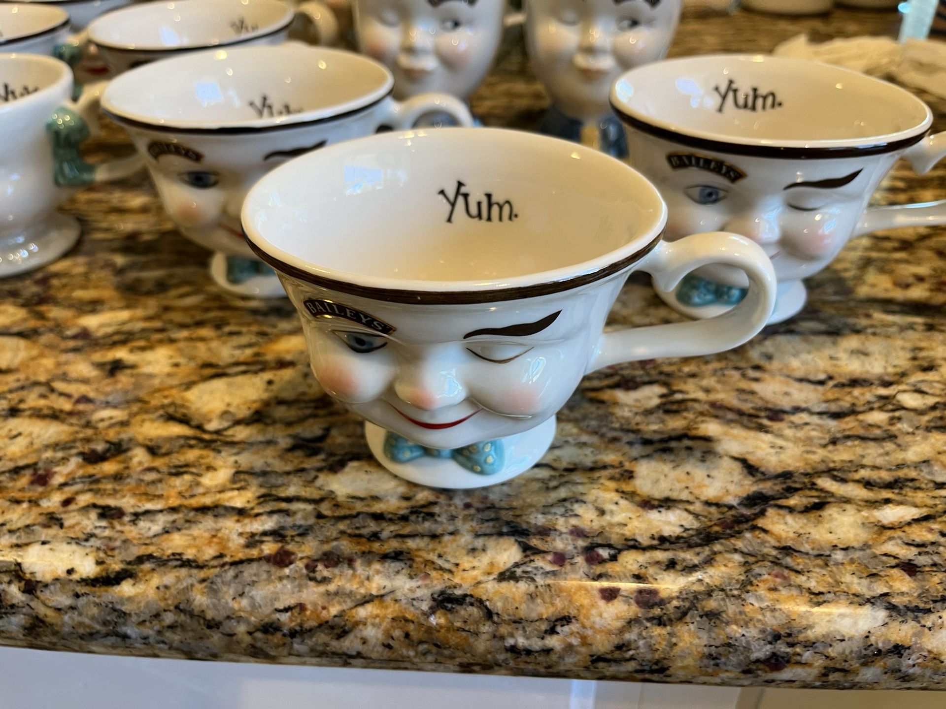Bailey's Yum Winking Face Coffee Mug Cups