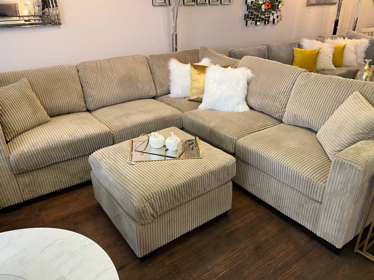 Beige Sectional