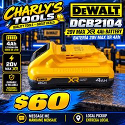 DeWalt DCB2104 20V MAX XR 4Ah Battery