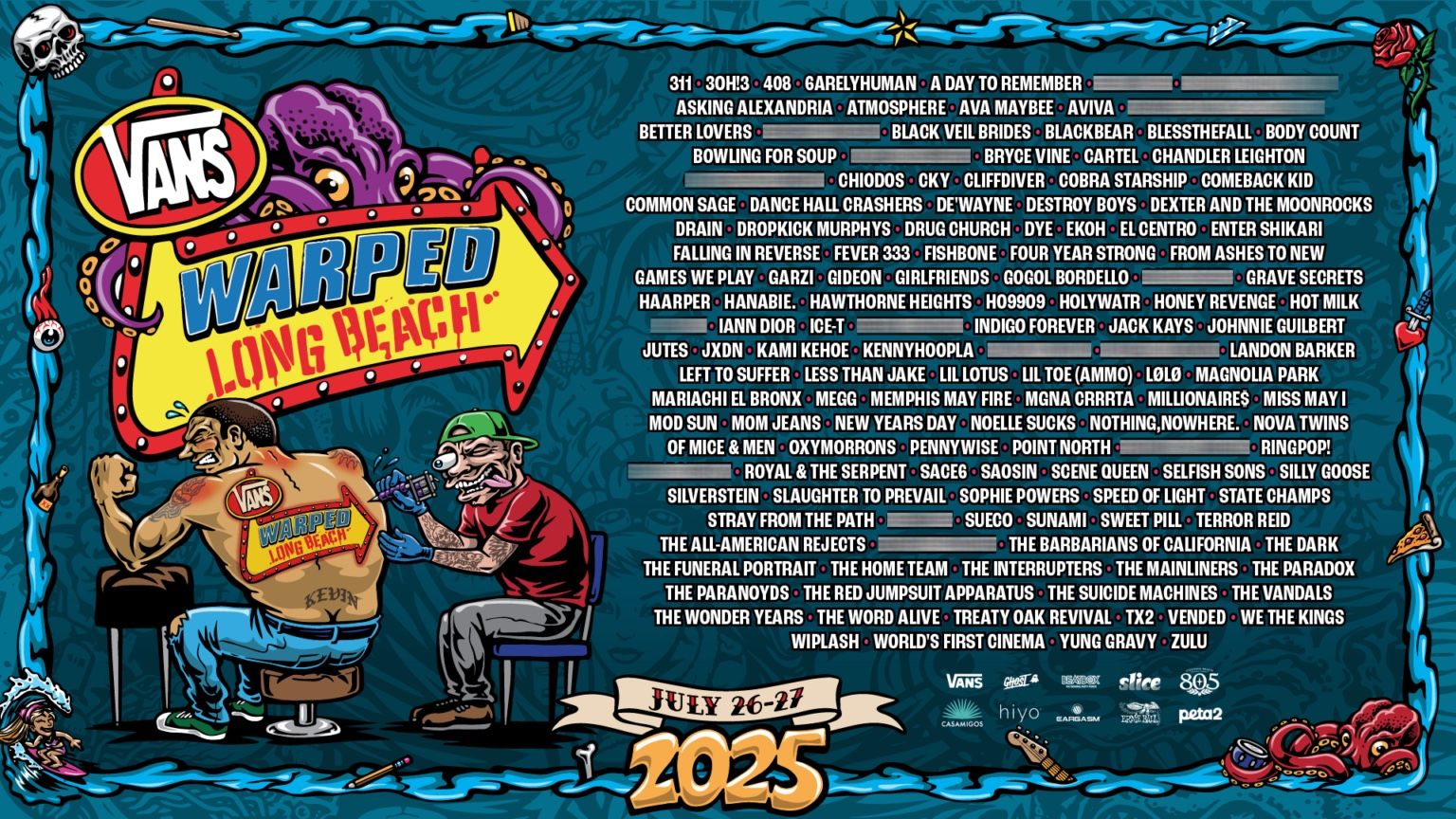 Warped tour Ga ticket two day
