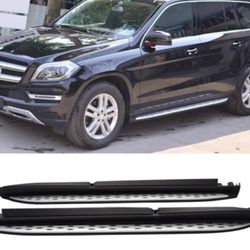 13-19 Benz GL-Class X166 OE Factory Running Board Side Step Bars With LED