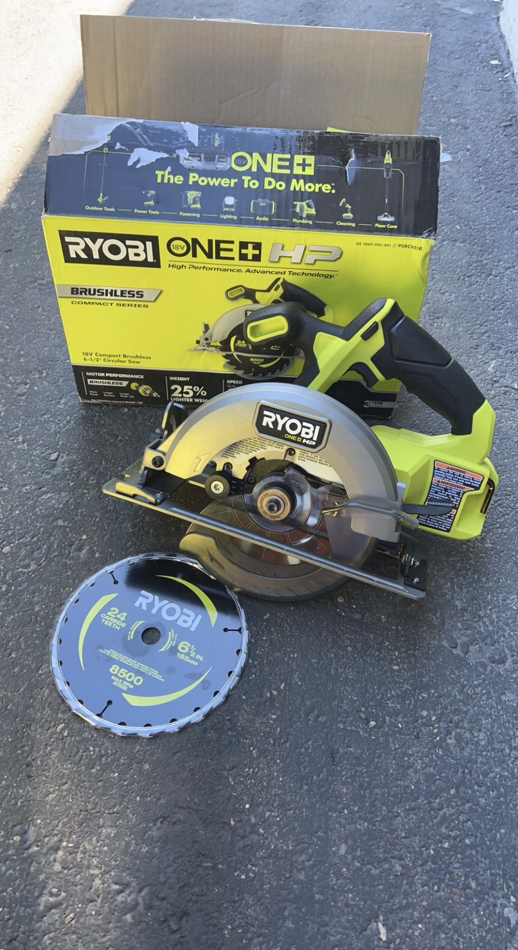 Ryobi 18v One HP 1/2 Inch Circular Saw