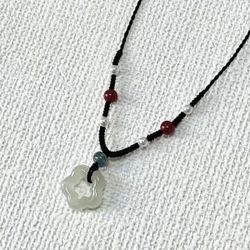 flower pendant braided rope o