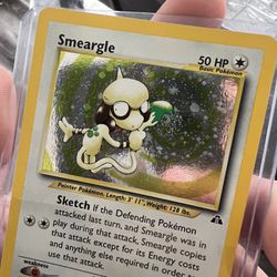 Smeargle Holo Pokemon Card
