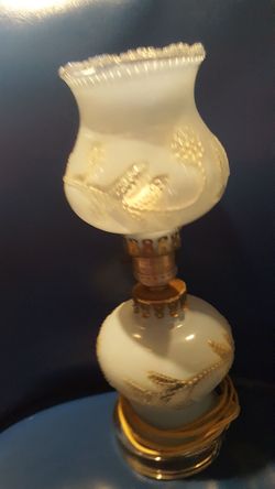 Antique blue boudoir LAMP