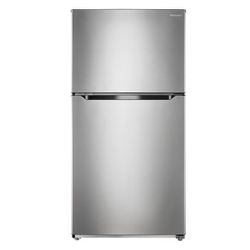 Insignia™ - 21 Cu. Ft. Top-Freezer Refrigerator - Stainless steel