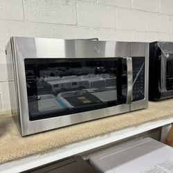 New GE Stainless Steel Microwave 30” Over The Stove 