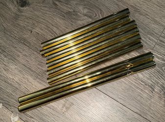 polished brass tubes lot