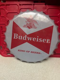 Budweiser Bottle Cap Sign