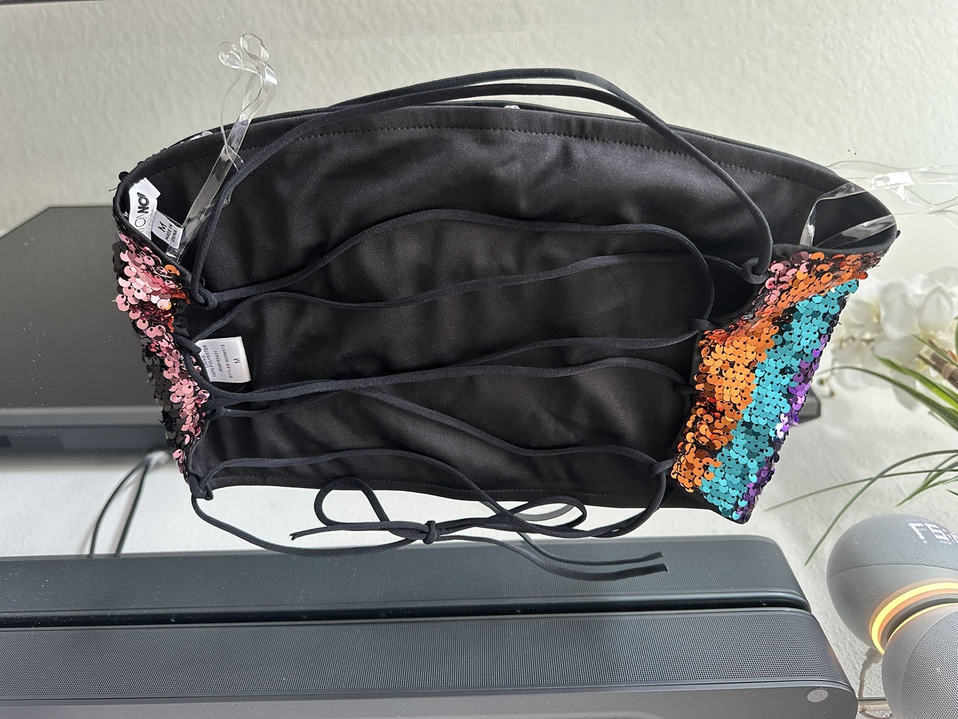 Fashion Nova 2 Pc Sequence Skirt Set