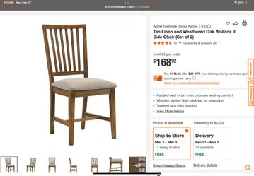 2 Chair Set