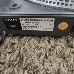 Sony Turntable System PS-T2