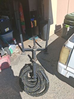 Weight sled and 6 weider 45lb plates