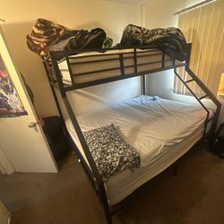 Metal Twin Xl Over Queen Bunk Bed 