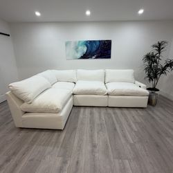 FREE DELIVERY 🚚 SECTIONAL WHITE SKYE 4PCS Recliner 