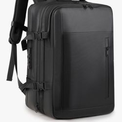 55L Vacuum Compression Travel Backpack (Includes Air Pump) — Expandable Air-Compression Backpack with Anti-Theft Lock Buckle and Water-Repellent Desig