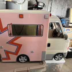 American Doll Ambulance Truck
