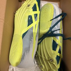 ASICS Hypersprint 7 Track Spikes Size 9 – Green/Yellow w/ Box