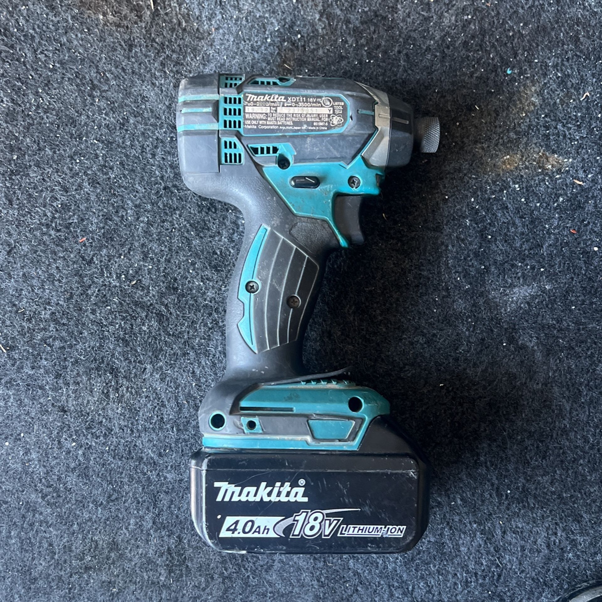 Makita Impact Driver W 4.0 Battery 18v for Sale in West Hills CA OfferUp