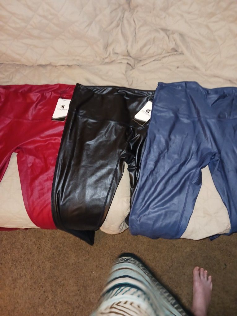 Three Pairs Of Stretch Pants