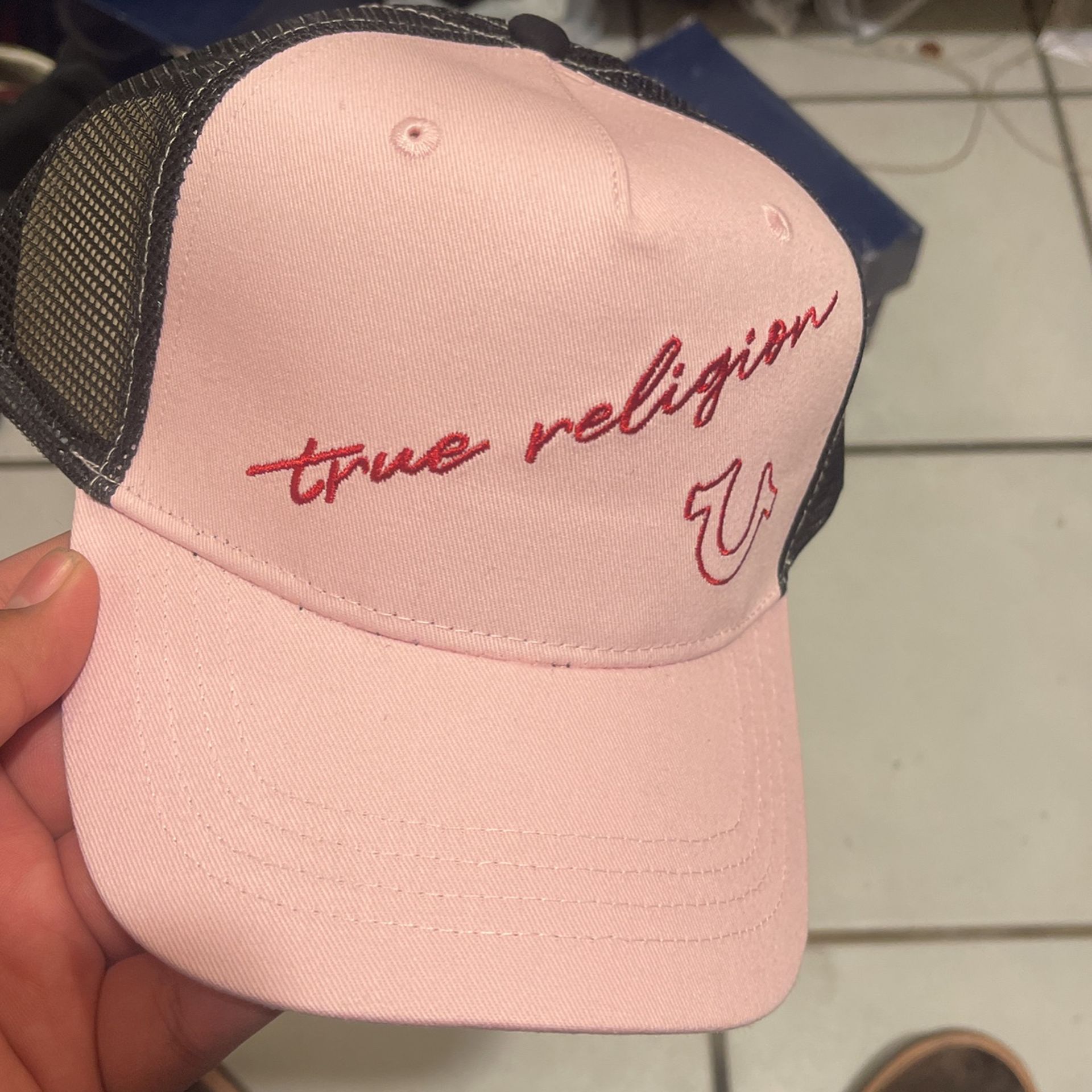 True Religion Pink Y2K Men Hat