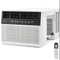 Antarctic Star U-Shaped Air Conditioner Window Unit 12000BTU, Ultra Quiet Window Air Conditioner Cools up to 550 Sq. Ft, Saddle Window AC Units with F
