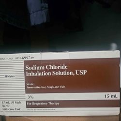 Sodium Chloride Respiratory Inhale Nebulizer Treatment