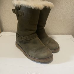 Dark Navy Green UGG Boots Women’s Size 6