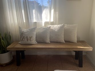 Rustic Wood Bench 
