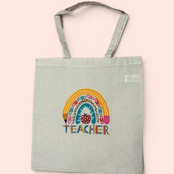 Teacher tote bags 🌸