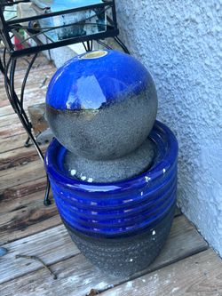 Indoor / outdoor Garden fountain water fall. Needs new pump