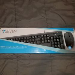 Black Keyboard And Mouse Combo