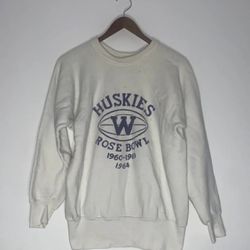 Vintage 60s Washington Huskies Rose Bowel Raglan Sweatshirt Healthknit