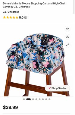 Disney Shopping cart and highchair cover