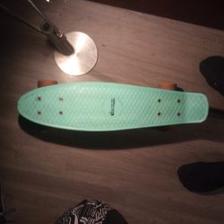 Mint colored penny board