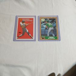 Mark McGwire Rookie Card & 87 Record Breakers