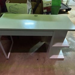 IKEA Desk White With Cubbies