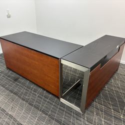 Modern L-Shape Executive Office Desk / Escritorio (Buró) Ejecutivo Moderno en L
