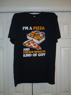 Men's Food Graphic Print T Shirt Black