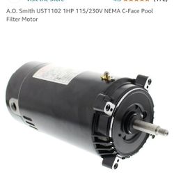 A.O. Smith UST1102 1HP 115/230V NEMA C-Face Pool Filter Motor