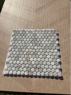 Penny round mosaic tile