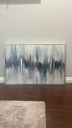 Modern Abstract Wall Art – Large Framed Canvas