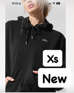 Black alo pullover hood