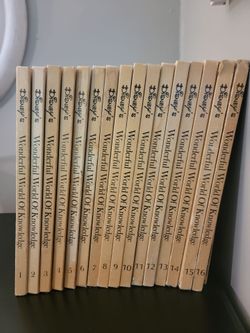 Disney's Wonderful World of Knowledge Vintage Volumes 1-16 Educational Encyclopedia  Set from 1971