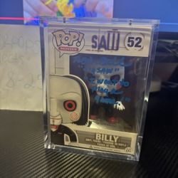 Billy Signed Funko Pop (Tobin Bell)