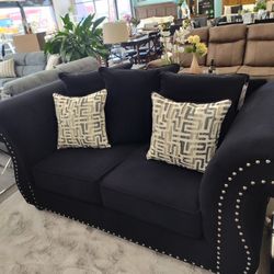 Velvet Saphiro Sofa & Loveseat 